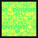 Green and yellow pop art bubble wrap photo print<br><div class="desc">Pop art bubble wrap pattern in green and yellow</div>