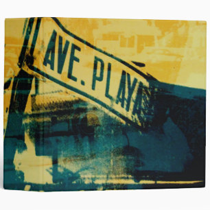 Green and Yellow Street Sign Binder