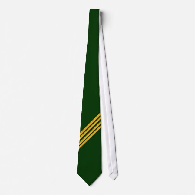 Green and yellow stripe - tie (Front)