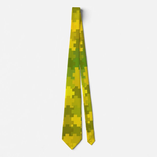Green and Yellow   Tie (Front)