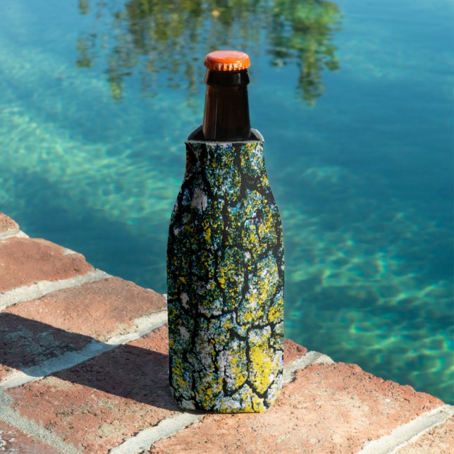 Green and Yellow Tree Abstract Bottle Cooler (In Situ Pool)