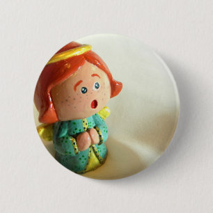 Green Angel II 2 Inch Round Button