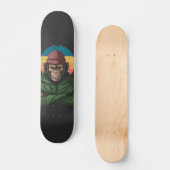 Green Angry Monkey  Skateboard (Front)