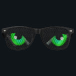 Green Animal Evil Eyes Party Sunglasses<br><div class="desc">Have fun to wear the funny sunglasses with evil green animal eyes.</div>