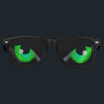 Green Animal Evil Eyes Party Sunglasses<br><div class="desc">Have fun to wear the funny sunglasses with evil green animal eyes.</div>
