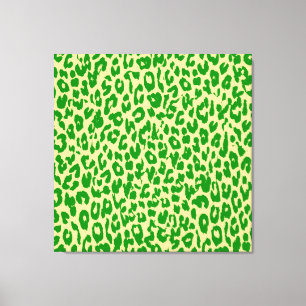 Green Animal Print Skin Of Leopard - Fine Art