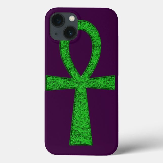 Green Ankh iPad Case (Back)
