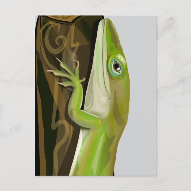 Green Anole Lizard Postcard (Front)