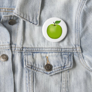 Green Apple  2 Inch Round Button