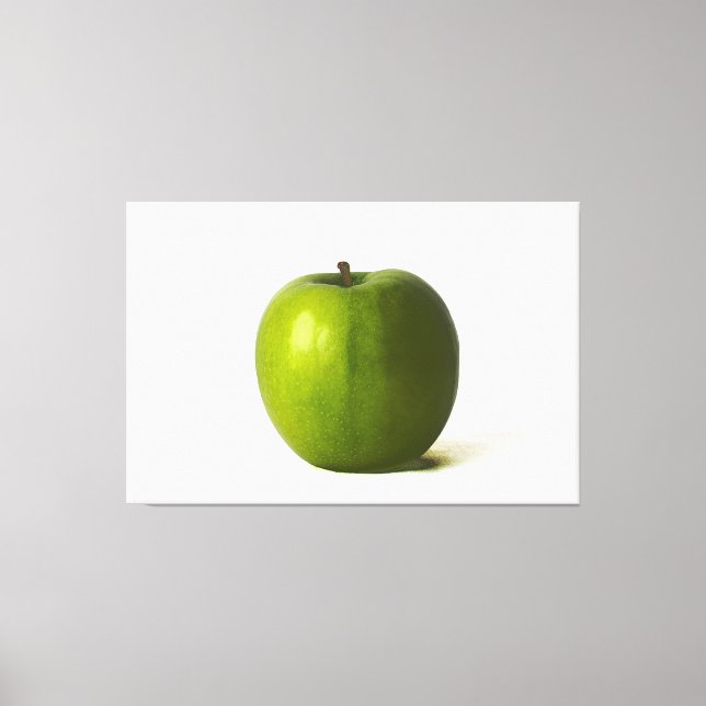 Green Apple 60x40 (150x100cm) waccna Canvas Print (Front)