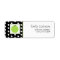 Green Apple / Black With White Polka Dots