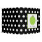 Green Apple / Black with White Polka Dots
