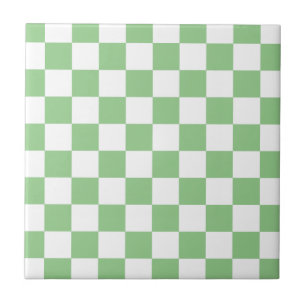 Green Apple Chequerboard Tile