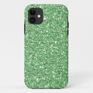 Green Apple Glitzy Glitter iPhone 11 Case