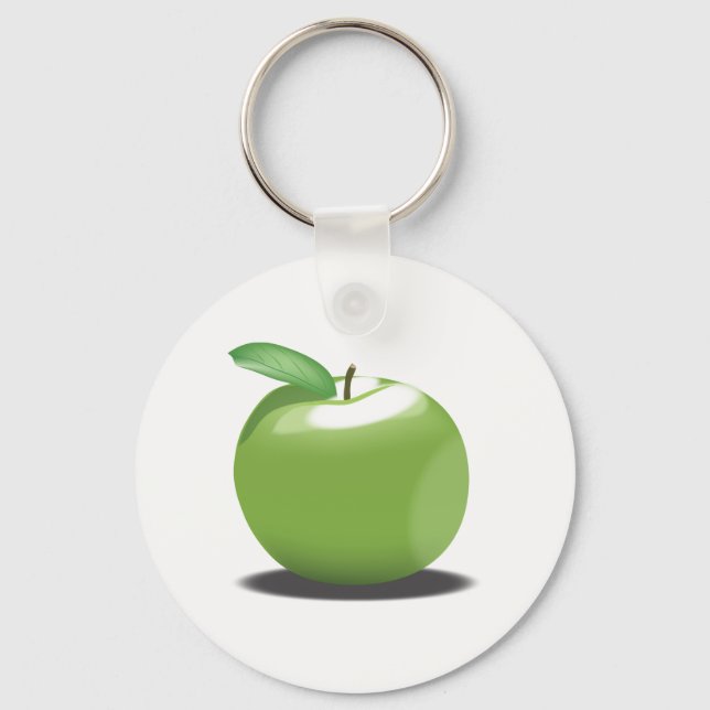 Green Apple Keychain (Front)