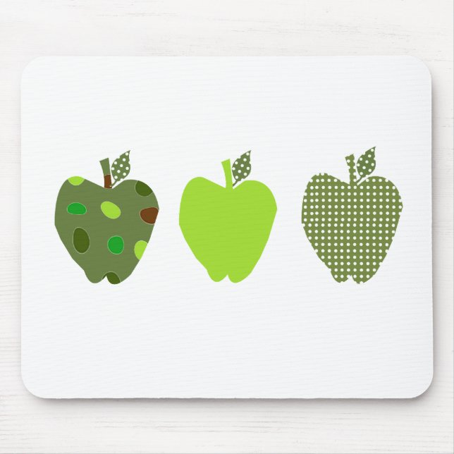 Green Apple Mouse Pad (Front)