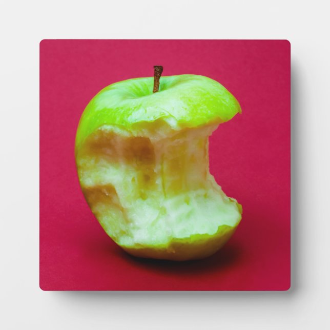 Green apple nibbled plaque (Front)