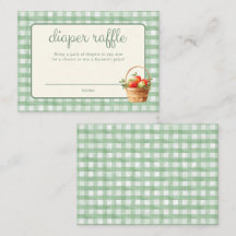 Green Apple Of Our Eye Baby Shower Diaper Raffle