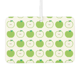 Green Apple Pattern Car Air Freshener