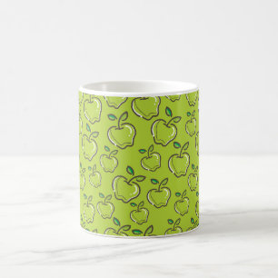 Green Apple Pattern Design Coffee Mug