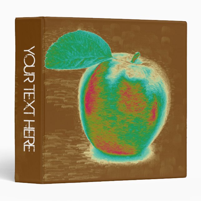 Green Apple Personalized Binder (Front/Spine)