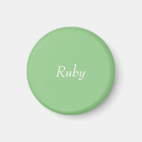 Green Apple Personalized Magnet