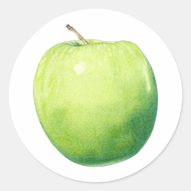 Green Apple Sticker (Front)