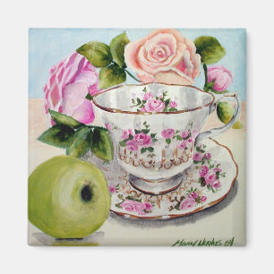 Green Apple & Tea Magnet