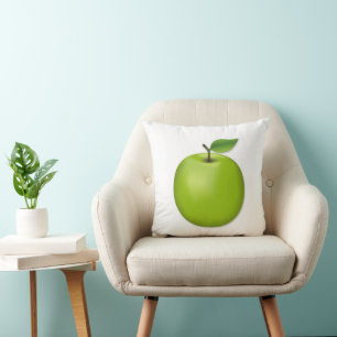 Green Apple  Throw Pillow