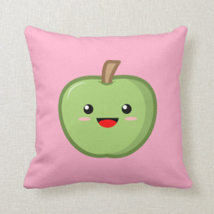 Green Apple Throw Pillow