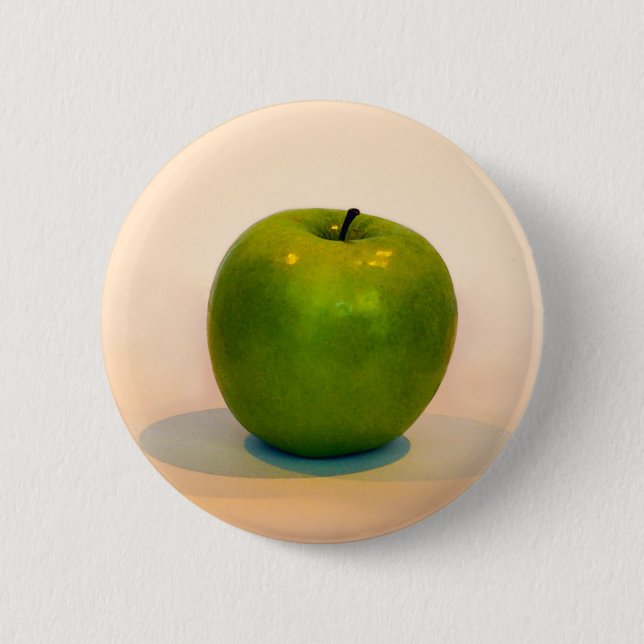 Green Apple Trio 2 Inch Round Button (Front)