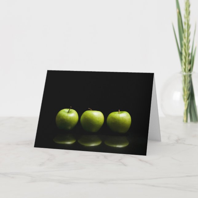 Green Apple Trio Card (Front)