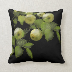 Green Apples Throw Pillow