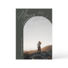 Green Arch Photo Clean Script Typography Christmas