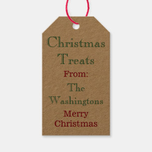 Green Argyle Christmas Gift Tags