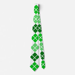Green Argyle Custom Tie