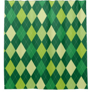 Green argyle pattern