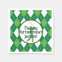 Green Argyle Pattern and Golf Party