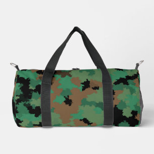 Green Army Jungle Camouflage Pattern Design Duffle Bag