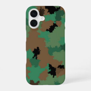 Green Army Jungle Camouflage Pattern Design  iPhone 16 Case