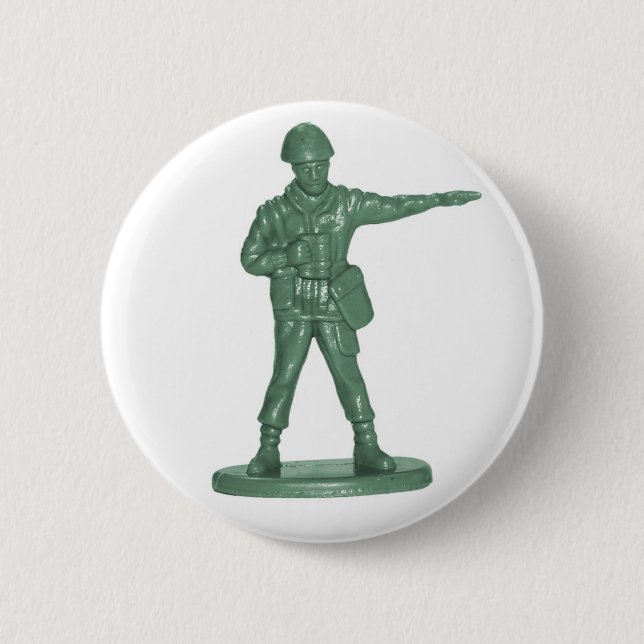 Green Army Men 2 Inch Round Button (Front)