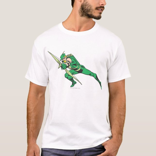 Green Arrow Crouches T-Shirt (Front)