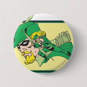 Green Arrow Head Shot 2 Inch Round Button