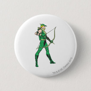Green Arrow Profile 2 Inch Round Button