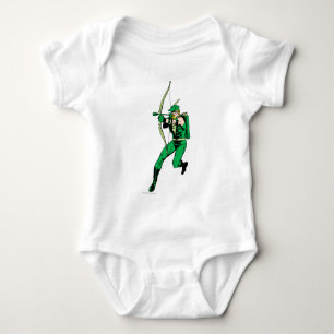 Green Arrow Shooting Arrow Baby Bodysuit