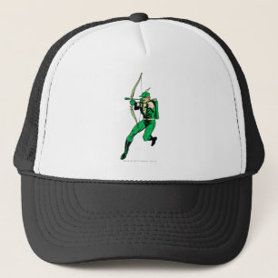 Green Arrow Shooting Arrow Trucker Hat