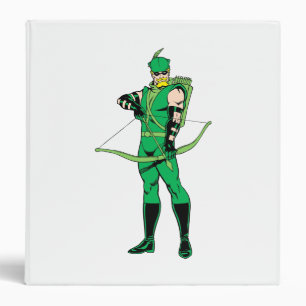 Green Arrow Standing with Bow Binder
