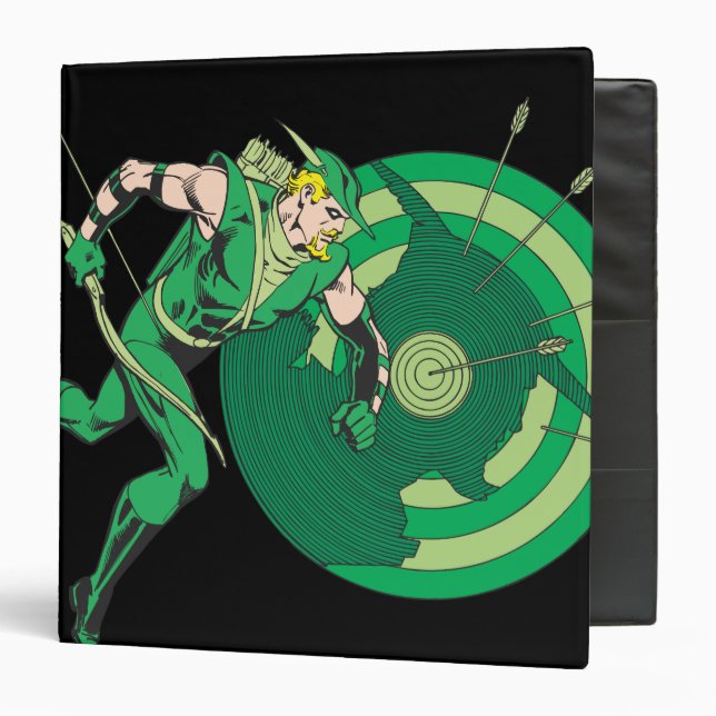 Green Arrow with Target 2 Binder (Front/Inside)