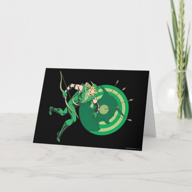 Green Arrow with Target 2 Card (Front)