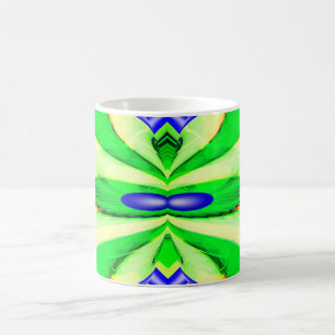 Green art coffee mug
